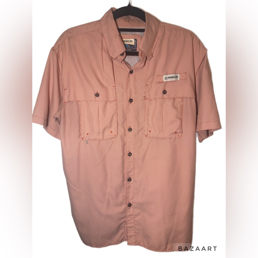 Magellan Orange Button Up Shirt